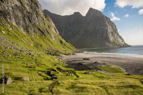 Kvalvika Beach, Lofoten, Norwegen