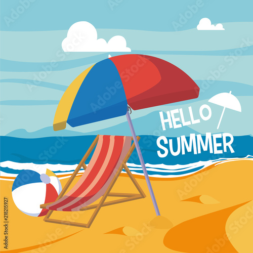 Tapety artystyczne Hello sumer card