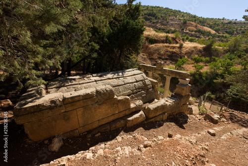 Nymphaeum or Venus temple roman ruins in Zahlé, Bekaa Valley, Lebanon. photo