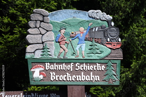 Der Bahnhof Schierke am Brocken im Harz