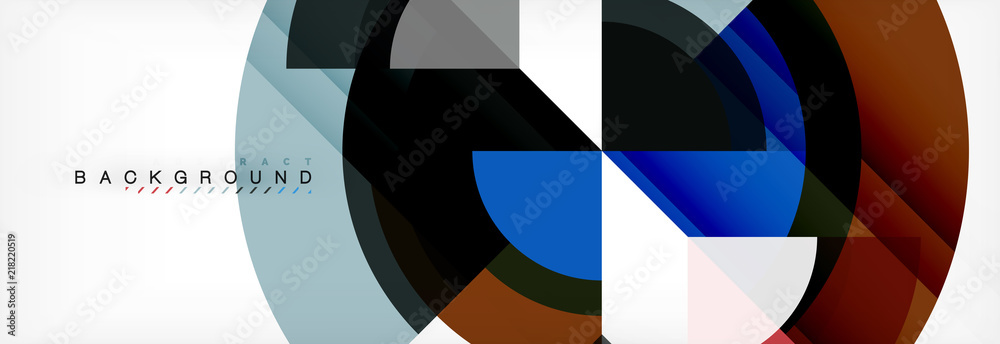 Vector circular geometric abstract background Vector circular geometric abstract background