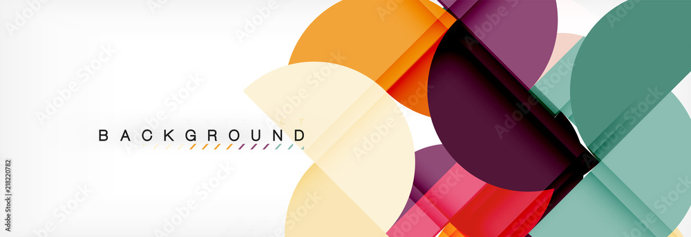 Modern geometrical abstract background - circles. Business or technology presentation design template, brochure or flyer pattern, or geometric web banner Modern geometrical abstract background - circles. Business or technology presentation design template, brochure or flyer pattern, or geometric web banner