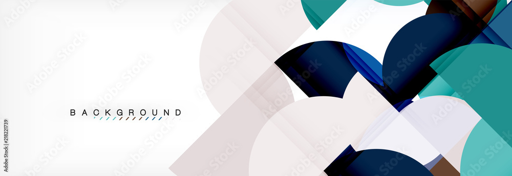 Modern geometrical abstract background - circles. Business or technology presentation design template, brochure or flyer pattern, or geometric web banner Modern geometrical abstract background - circles. Business or technology presentation design template, brochure or flyer pattern, or geometric web banner