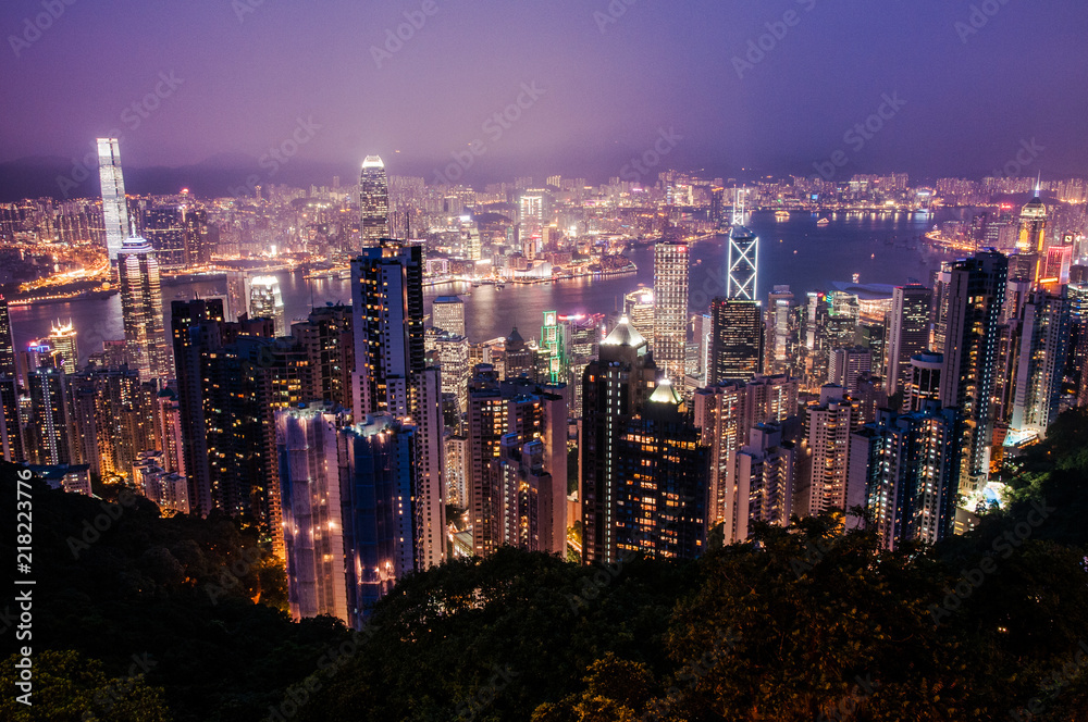 Hongkong Kowloon Victoria Hafen