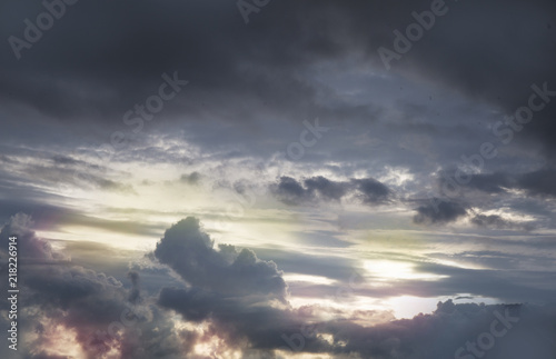 the sky during a thunderstorm