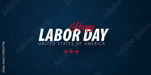 Labor Day sale promotion, advertising, poster, banner, template with American flag. American labor day wallpaper. Voucher discount