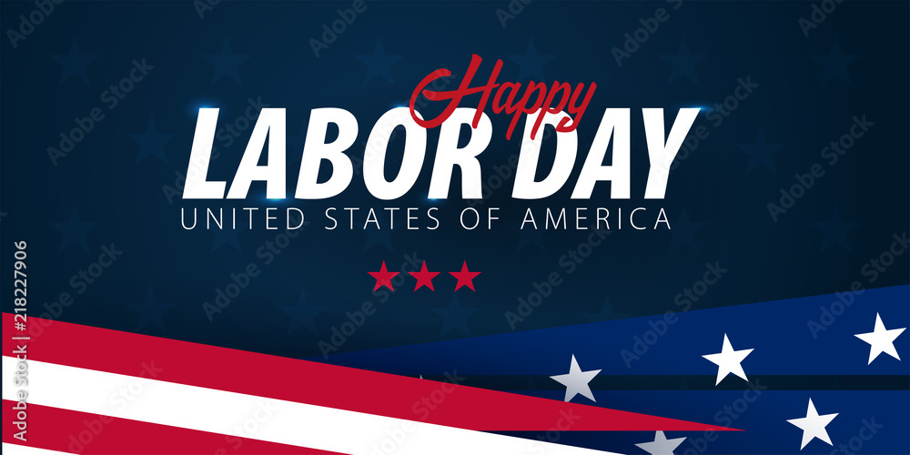 Labor Day sale promotion, advertising, poster, banner, template with American flag. American labor day wallpaper. Voucher discount Labor Day sale promotion, advertising, poster, banner, template with American flag. American labor day wallpaper. Voucher discount