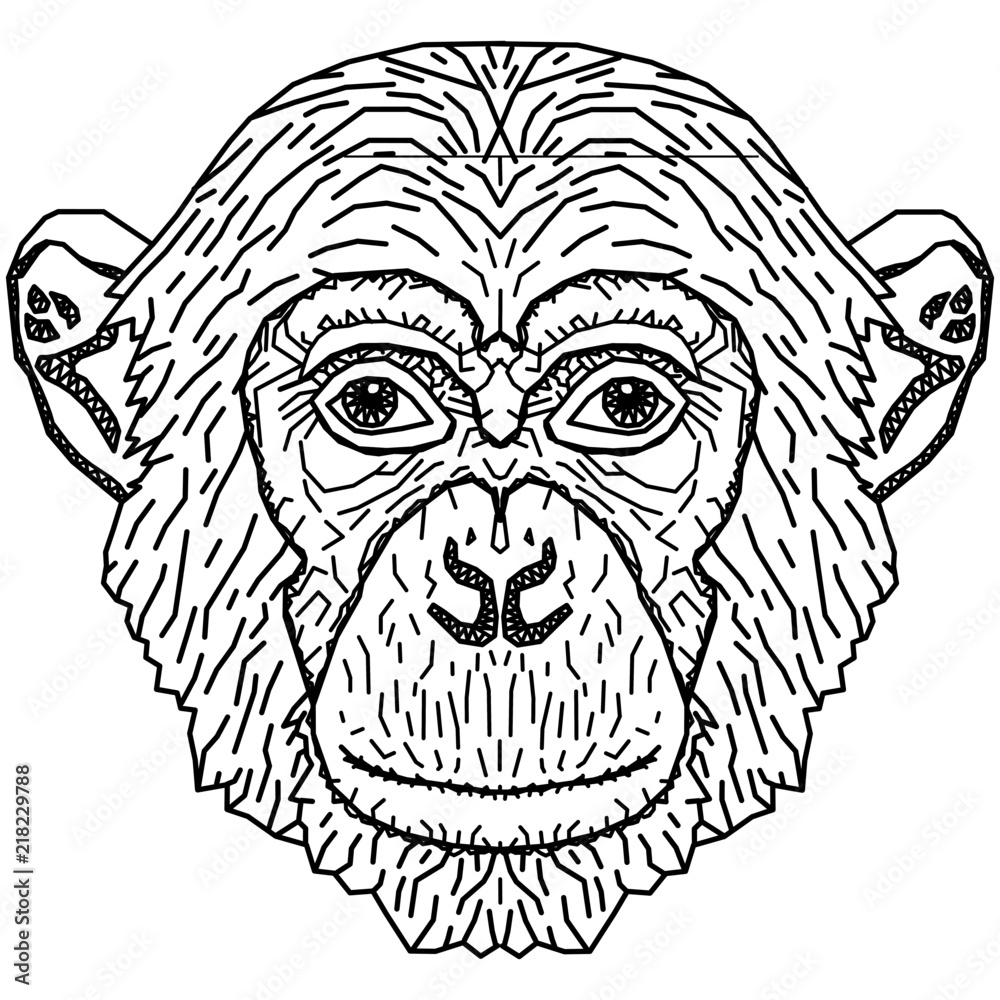 Affe geometrisch als Geometric Affe geometrisch als Geometric