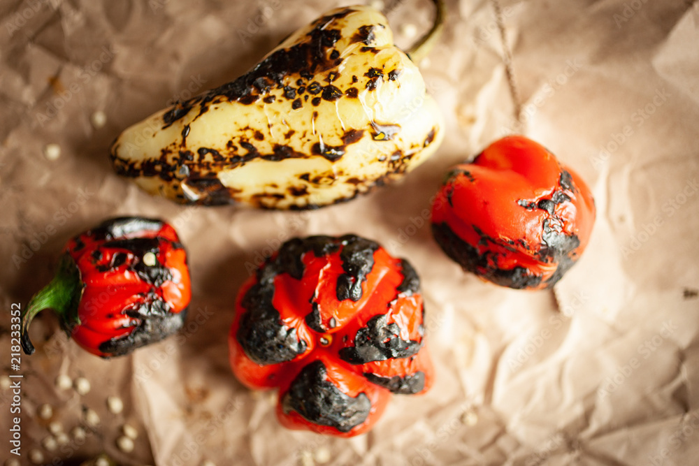 Grilled pepper