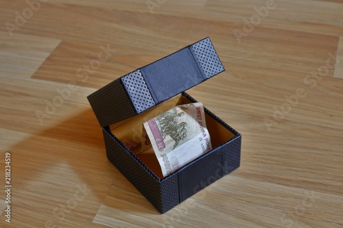 Box with money