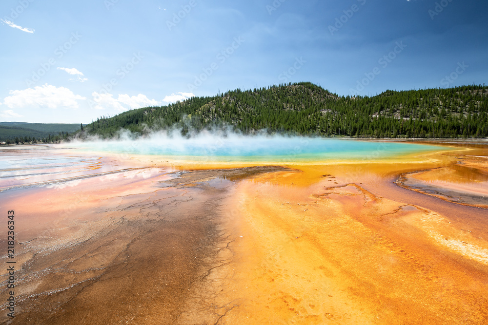 At Yellowstone's Grand Prismatic Spring At Yellowstone's Grand Prismatic Spring