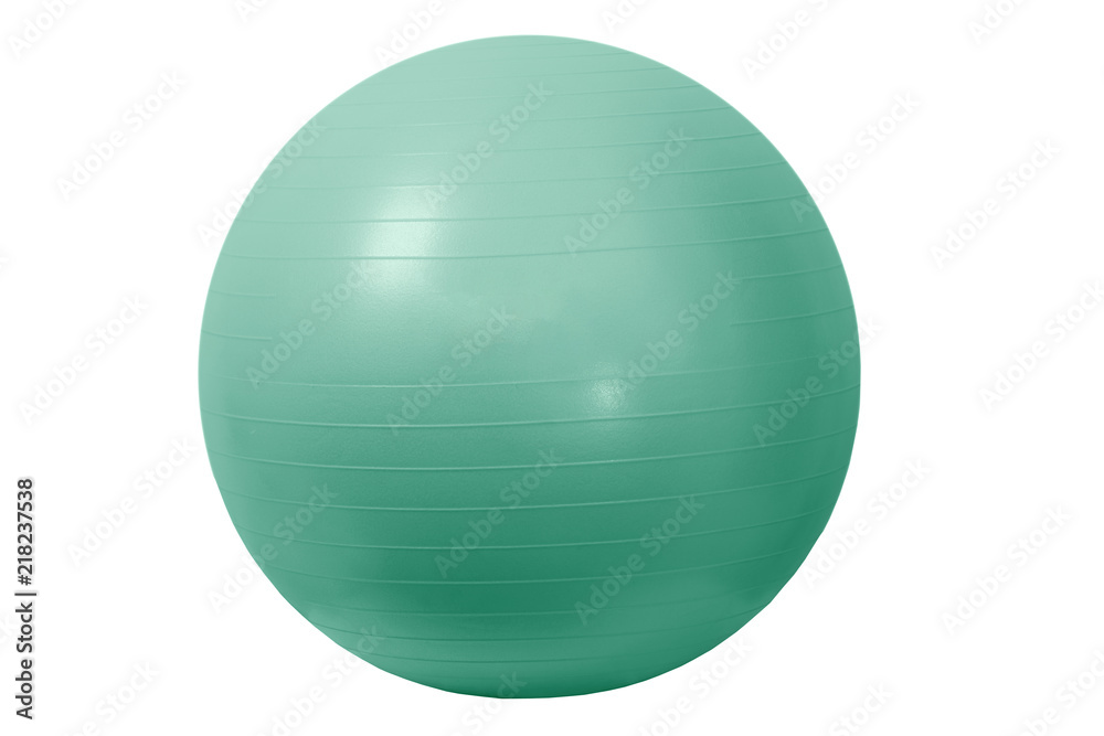 Close up of an orange fitness ball isolated on white background Close up of an orange fitness ball isolated on white background