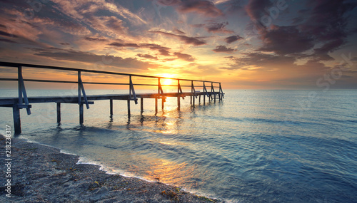 reisen - Sonnenuntergang am Strand