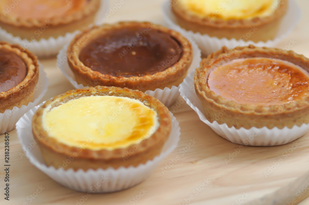 cheese tart ,chocolate tart and strawberry tart cheese tart ,chocolate tart and strawberry tart