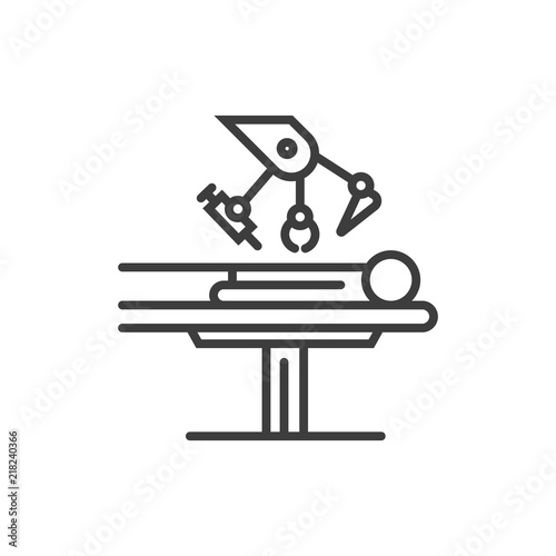 Robotic Surgery Line Icon
