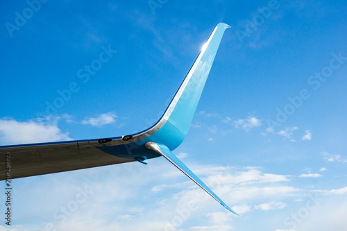 Quadro em tela Aircraft modern wing tip