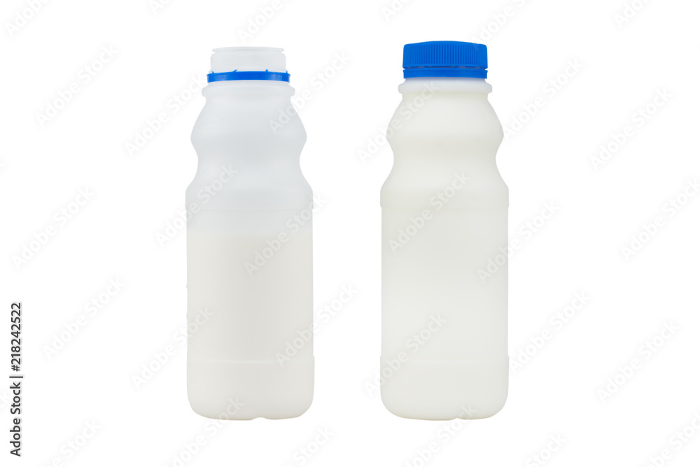 bottle of milk isolated on white background - clipping paths bottle of milk isolated on white background - clipping paths