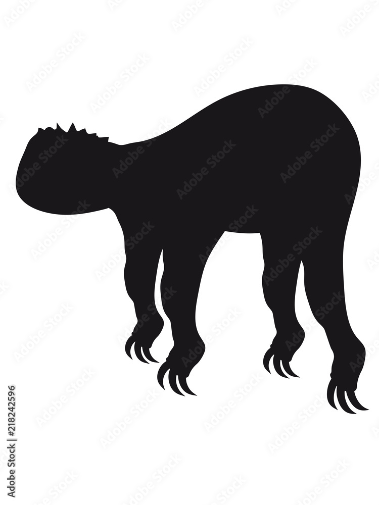 Fototapeta premium silhouette schwarz umriss faultier entspannen müde chillen hängen schlafen faul gemütlich langsam lahm tier süß niedlich comic cartoon clipart