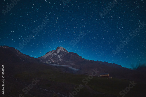 Kazbek at night