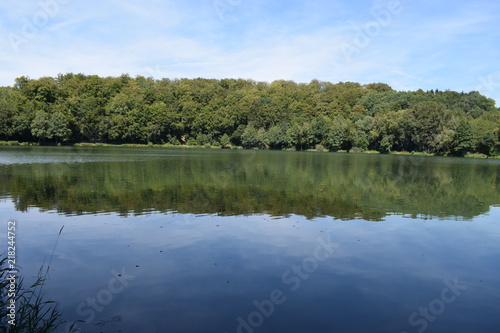 spiegelnder Waldsee, Holzmaar photo