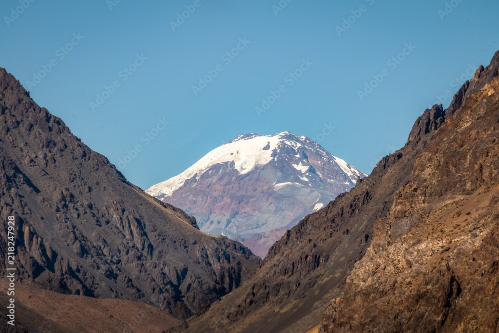 Tupungato volcano at Cordillera de Los Andes - Mendoza Province, Argentina