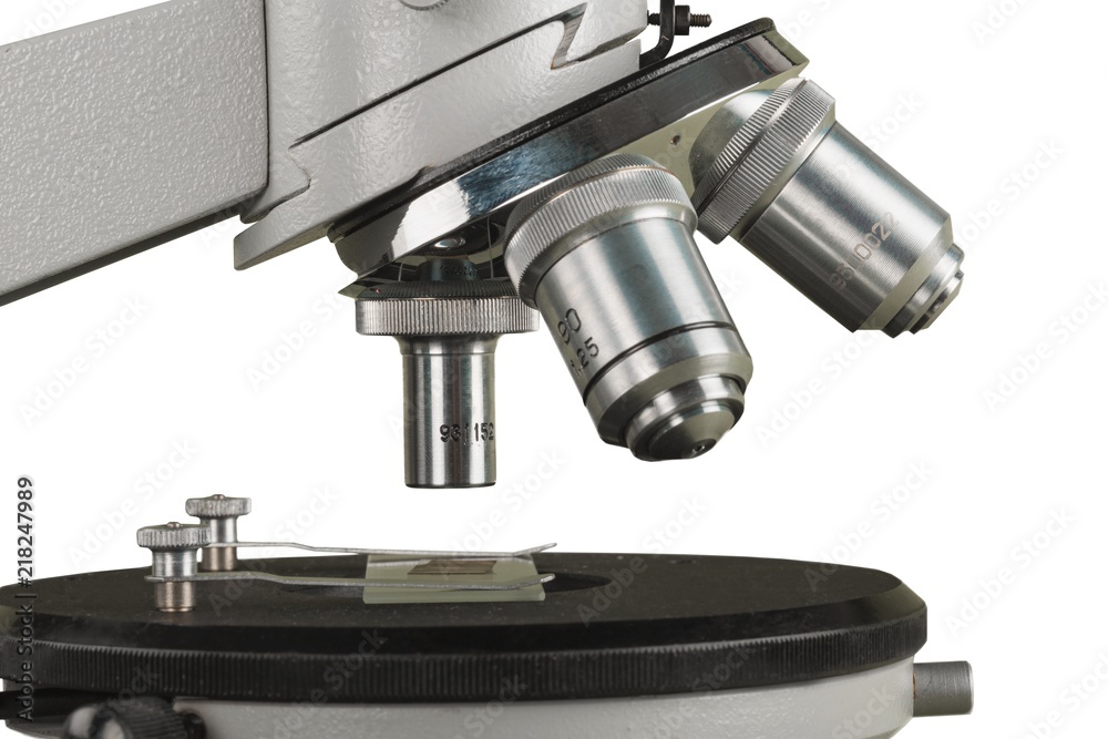 Closeup of Microscope Lenses Closeup of Microscope Lenses