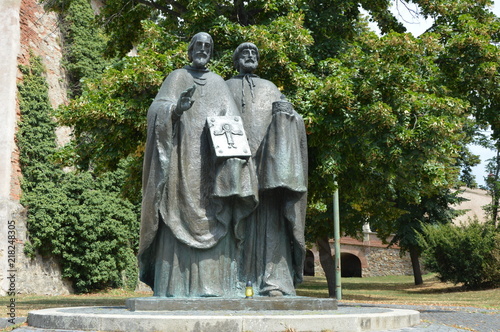 Na   szlaku Słowackim - Nitra -Rzeźba  świętych Cyryla i Metodego photo