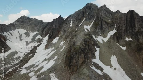 Aerial Swiss Mountains Nufenenpass photo