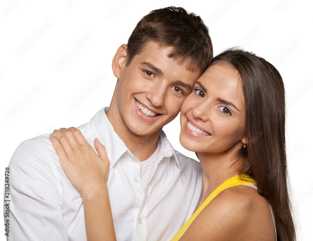 Portrait of Happy Smiling Young Couple Portrait of Happy Smiling Young Couple