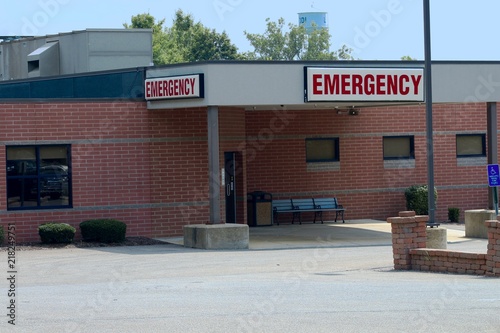 hospital emergency room in a rural town 