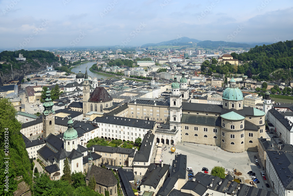 View at Salzburg from Hohensalzburg Fortress