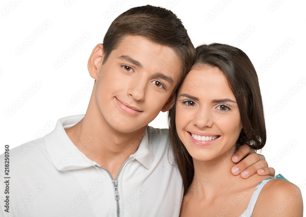 Portrait of Happy Smiling Young Couple