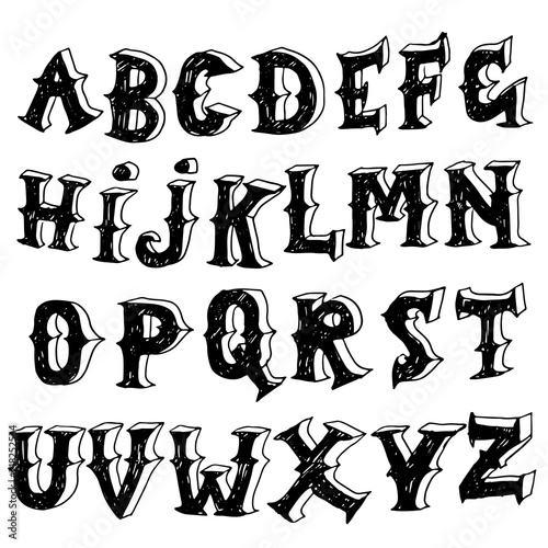 Grunge vintage whiskey font. Old handcrafted display skript. Modern brush label lettering. Vector typography illustration.