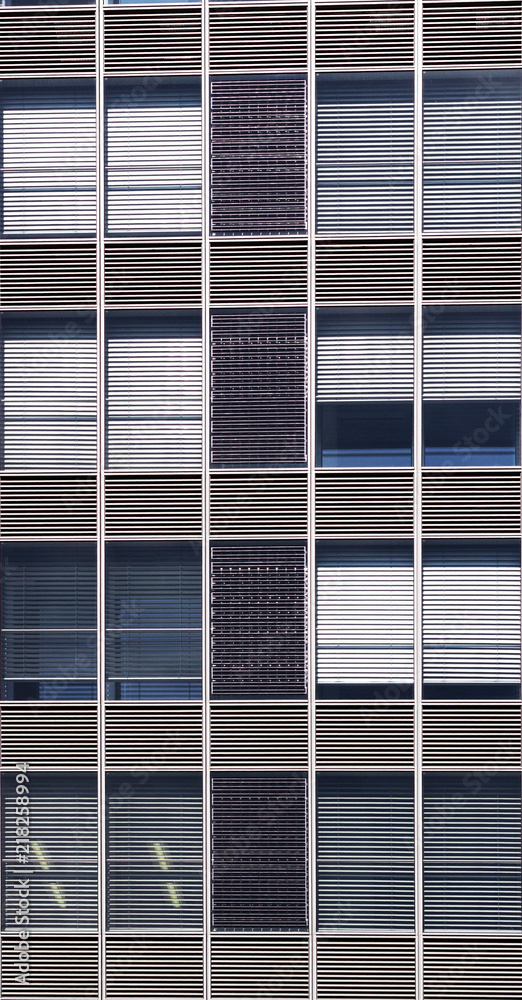 Facade of a modern apartment building.