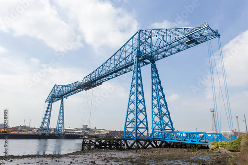 Tees Transporter Bridge in Middlesbrough, England.