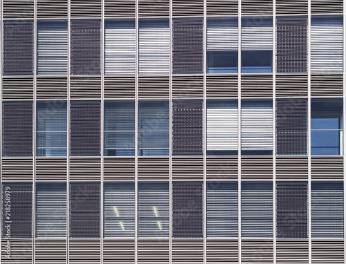 Facade of a modern apartment building.