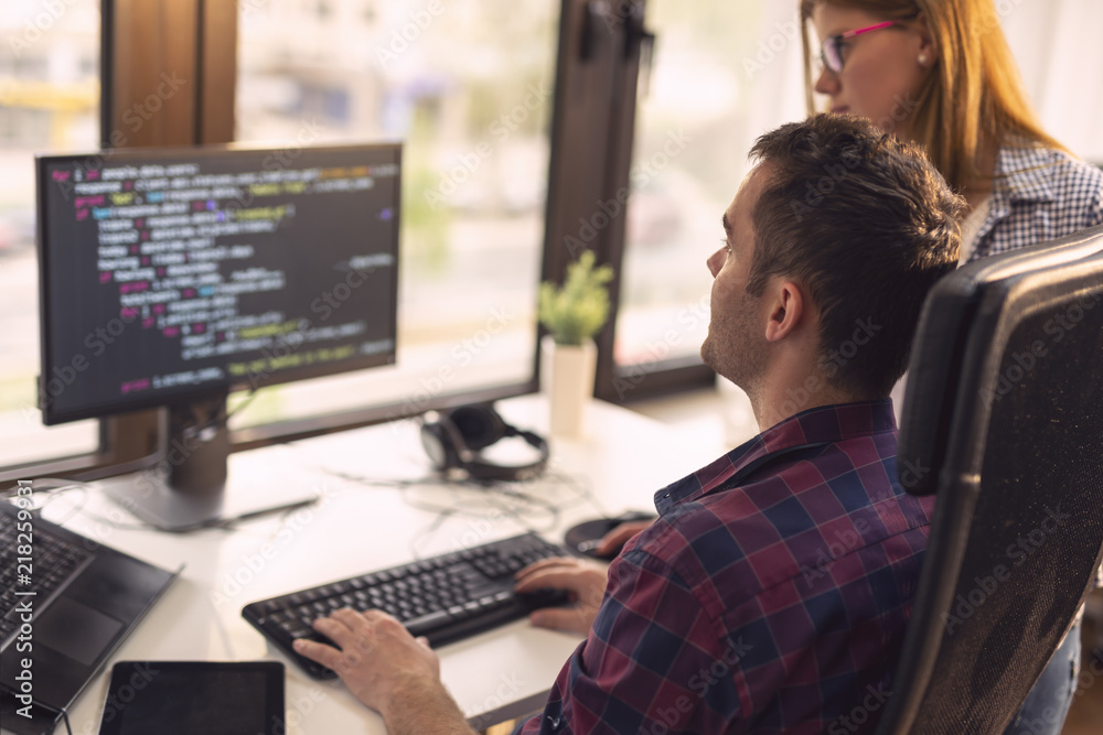 Senior developers working Senior developers working