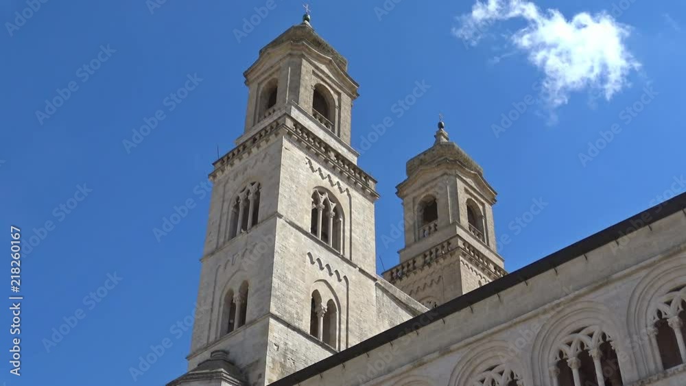 4K Italy, Puglia region, Altamura, Cathedral of Santa Maria Assunta, facades and elevations 4K Italy, Puglia region, Altamura, Cathedral of Santa Maria Assunta, facades and elevations