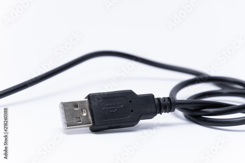 USB type B charging cable for mobile portable devices