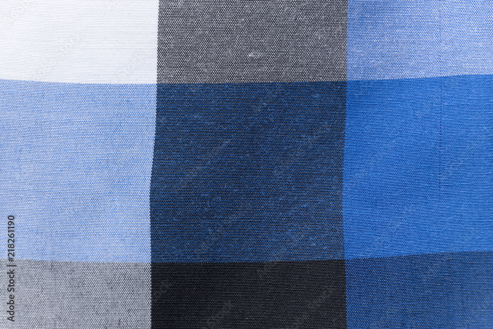 Fototapeta premium Mottled fabric denim style fine stuff soft material different tones of blue