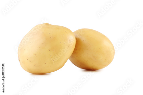 Potatoes isolated on a white background