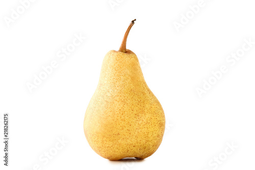 Ripe and sweet pear isolated on white