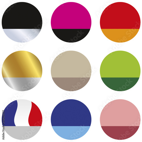 ÉTIQUETTE RONDE 2 COULEURS