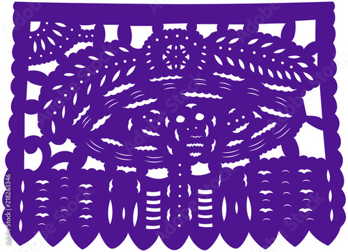 Papel picado dia de los muertos