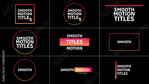 Smooth Motion Gradient Titles
