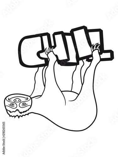pix Entspannung Clipart Schwarz Weiß https stock adobe com de images cool text chill faultier entspannen mude chillen hangen schlafen faul gemutlich langsam lahm tier suss niedlich comic cartoon clipart 218265565 start checkout 1 content id 218265565