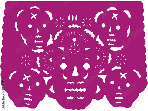 Papel picado dia de los muertos