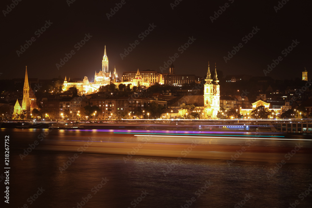 Night view  of Budapest