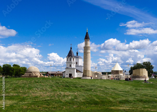 East mausoleum, Big Minaret and Orthodox Assumption Church. photo