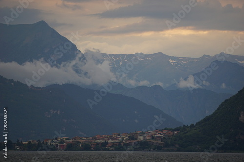 como lake varenna lecco bergamo italy lombardy alps